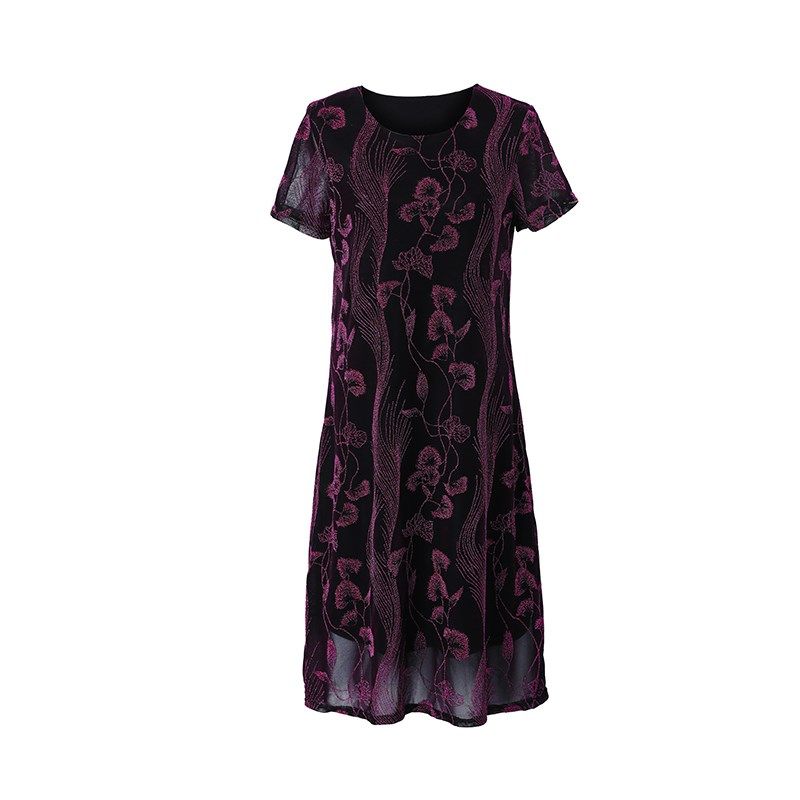 妈妈夏装短袖连衣裙40岁50新款洋气中年女装裙中老年大码裙子夏季,女装/女士精品,中老年女装,淘宝优惠券,粉丝福利购,淘宝优惠卷