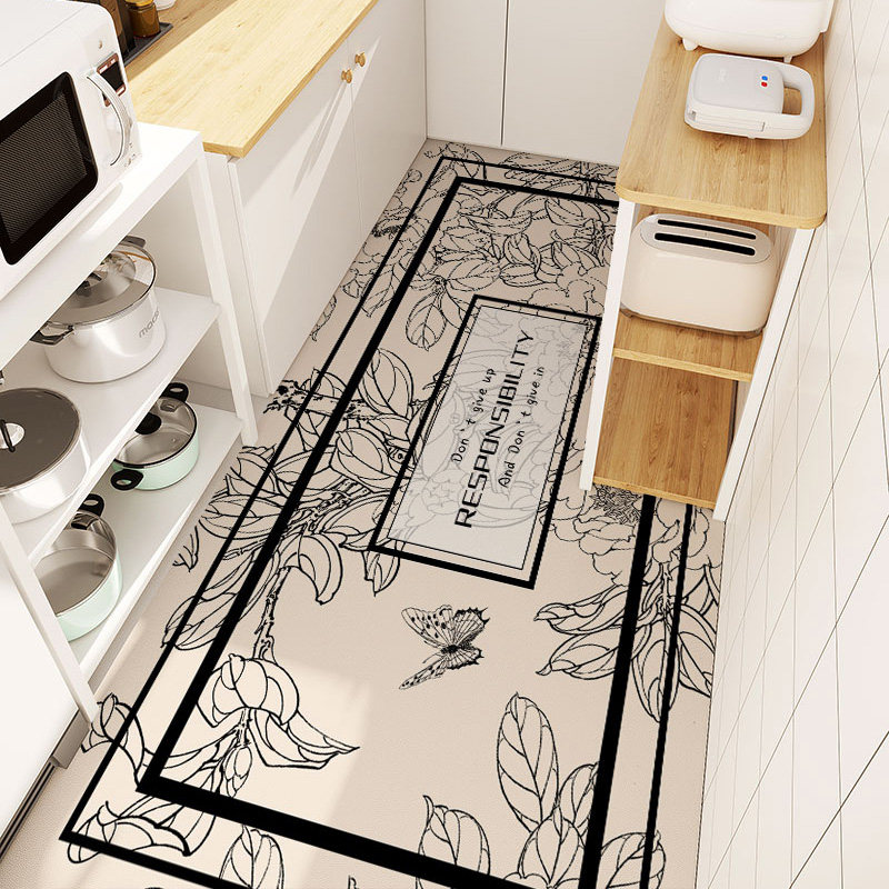 美式厨房专用地垫皮革可裁剪飘窗垫防油防滑脚垫免洗家用满铺地毯,居家布艺,家用脚垫,淘宝优惠券,粉丝福利购,淘宝优惠卷