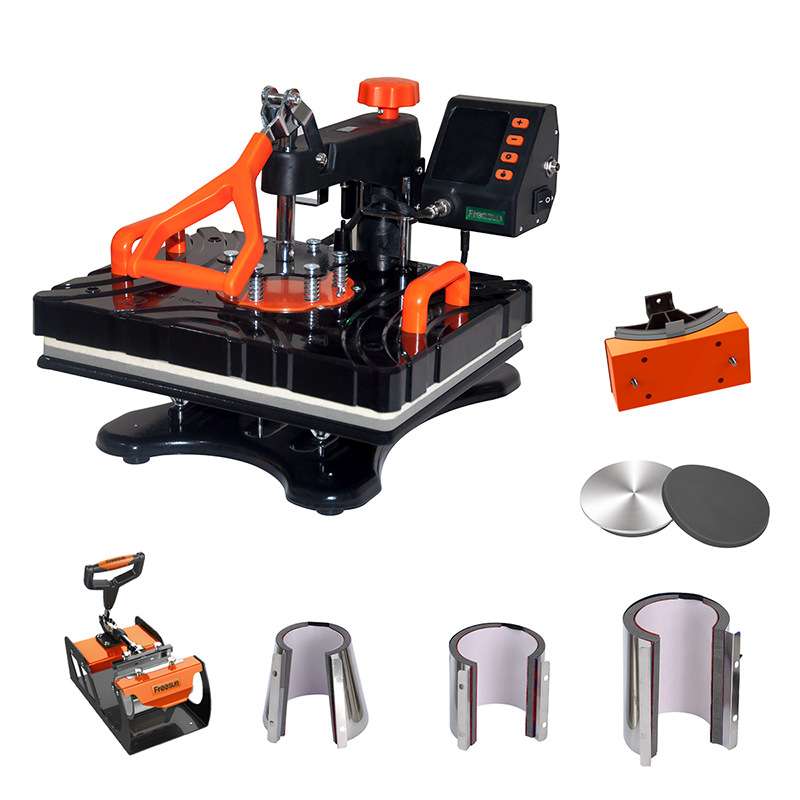 八合一热升华烫画机新款热转印设备t恤烫印机heat press machine