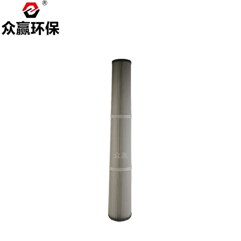众赢环保 工业除尘滤筒替代花板孔160X1000无纺布覆膜除尘滤筒