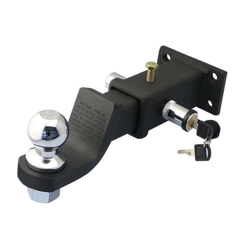 汽车改装拖车钩拖车臂锁游艇房车牵引钩方口后杠拖车配件连接器勾