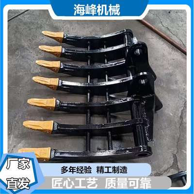 厂家直发多功能农用钉耙 挖机多齿耙 松土器翻地耙 钢丝搂草耙子