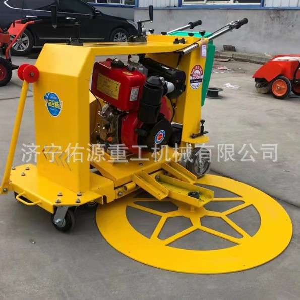 沥青路面切割机多功能市政马路井盖翻新机器设备手推式井盖切圆机