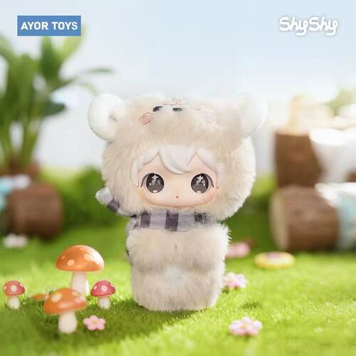 正版AYORTOYS兔闪闪ShyShy小小的你盲盒闪亮世界搪胶毛绒挂件礼物
