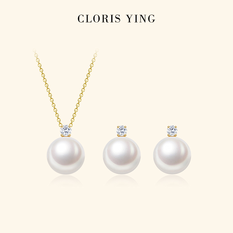 CLORISYING爱迪生珍珠项链耳钉