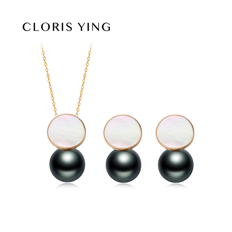 CLORISYING高级感项链耳钉套装