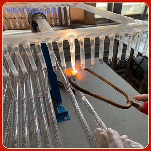 透明红外线加热管油漆表面加热烘干固化加热管鞋机吹瓶机加热灯管
