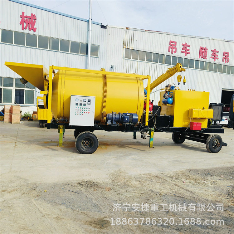 断面修补拌合机 3方移动式沥青拌合机 自动上料沥青混凝土搅拌机