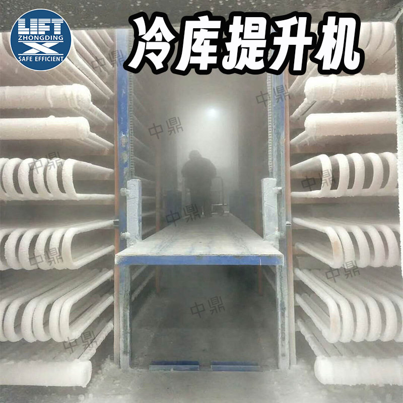 冷库用往复式提升机防爆导轨链条升降台低温防冻自动化冷库货梯