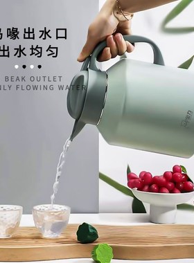 金力大容量保温壶商务办公室家用304不锈钢暖水壶餐饮暖瓶热水壶