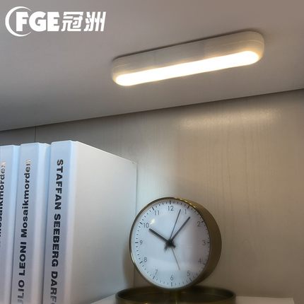 冠洲智能按压橱柜灯LED宿舍家用厕所卧室过道衣柜免布线柔和鞋柜