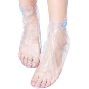 一次性脚套泡脚袋鞋 袋家用固定手套透明薄膜套脚袋塑料 店试鞋