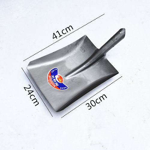 全钢尖锹锰钢铁锹农用长泥锹消防锹加厚方铲稻田家用挖树水渠钢锹