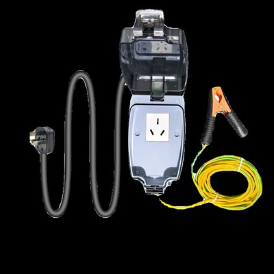 10a转16a转换器新能源汽车充电延长线防水接地插座免接地线拖线板