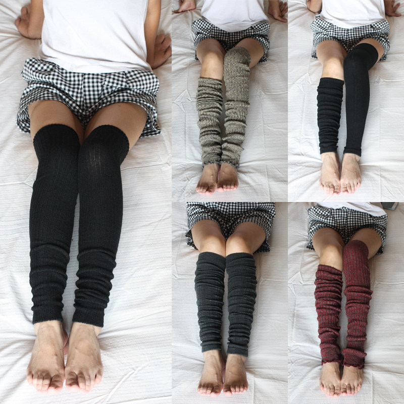 秋冬加厚羊毛袜套过膝盖女长筒堆堆袜护膝腿套靴袜保暖靴套包邮