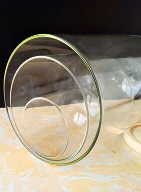 rokr若客蝴蝶玫瑰仿生机械物种diy积木成品专用灯光玻璃防尘罩子