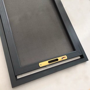 定制内开窗金刚网防盗纱窗304不锈钢框中框可拆卸防蚊隐形铝合金