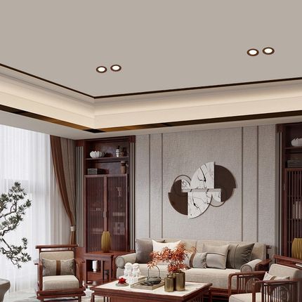 三色嵌入式射灯led天花灯筒灯防眩光中古风新中式走廊玄关过道灯