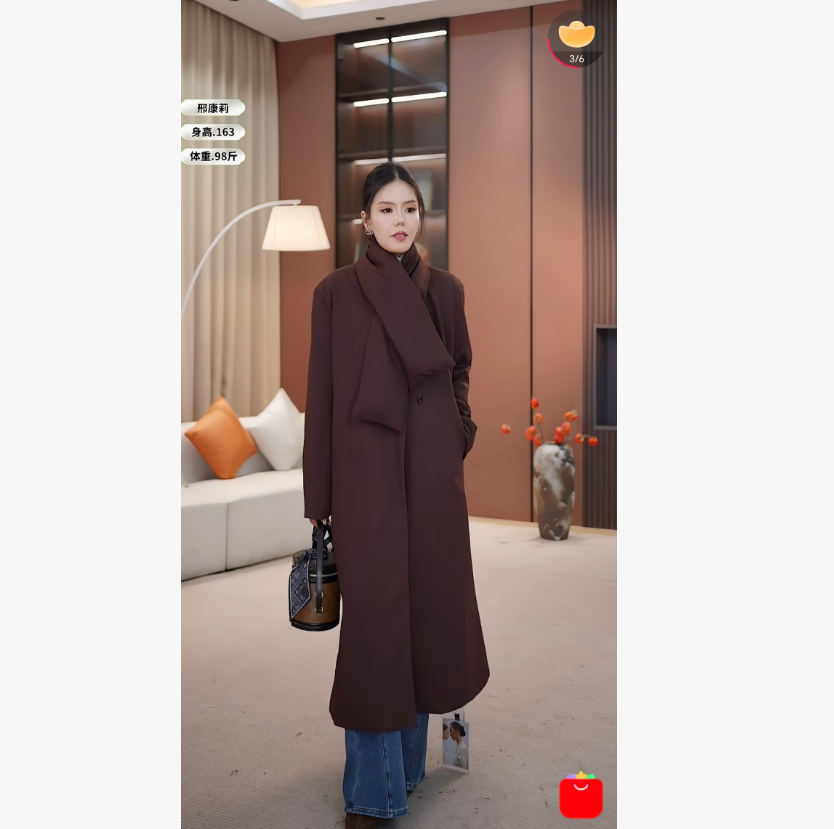 【邢康莉甄选】(左谜）《今晚必拍！》桑蚕丝上衣XC-2024D2003