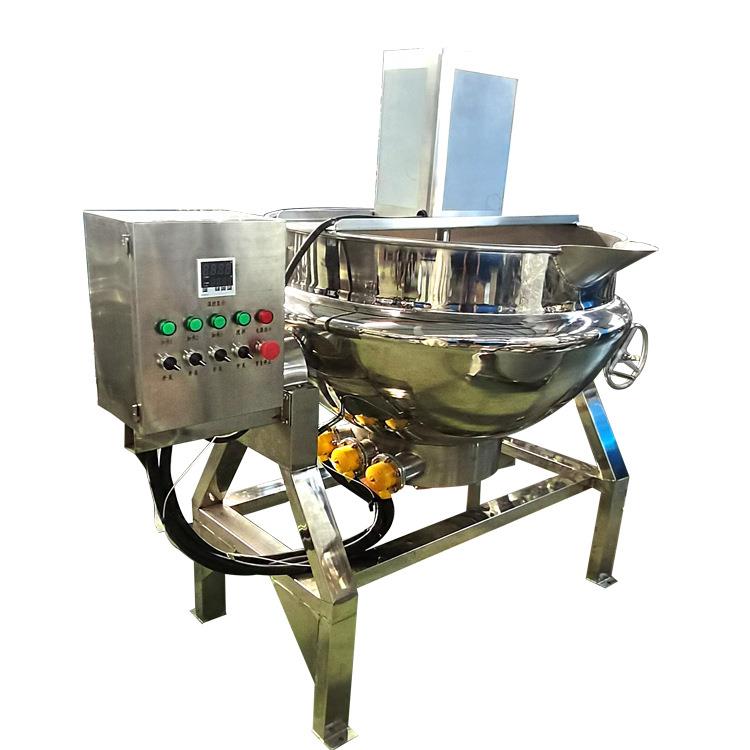 夹层锅炒锅受热面积大热效高温度易控多种加热可选食品加工超适配