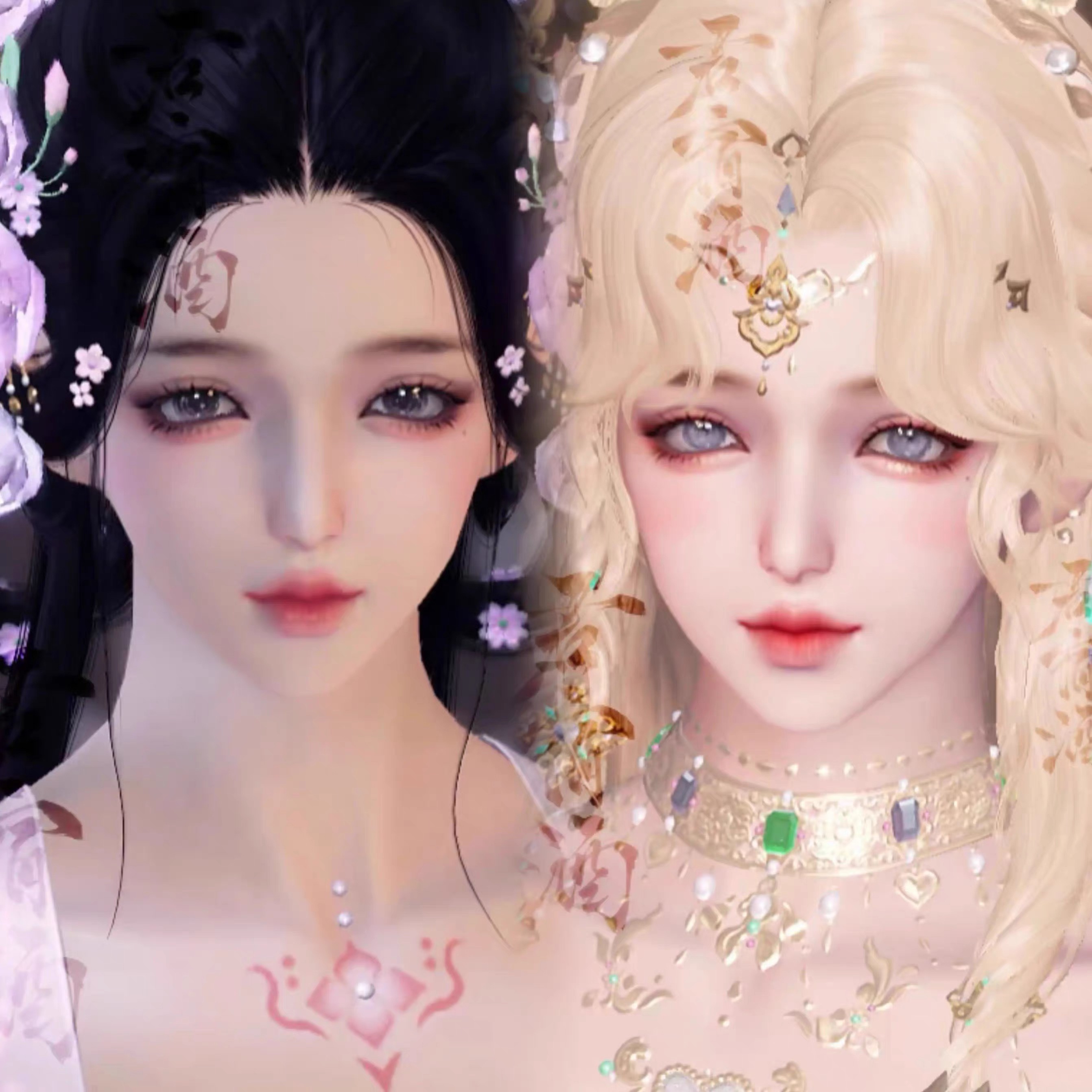 【君宿酒】天涯明月刀端游捏脸数据 成女 三枚【鹊桥仙】