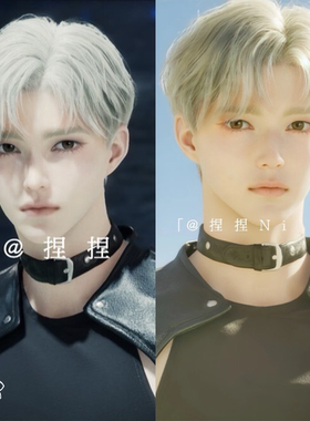 白毛小奶狗丨永恒之塔2捏脸男 AION2 台服韩服魔族天族通用