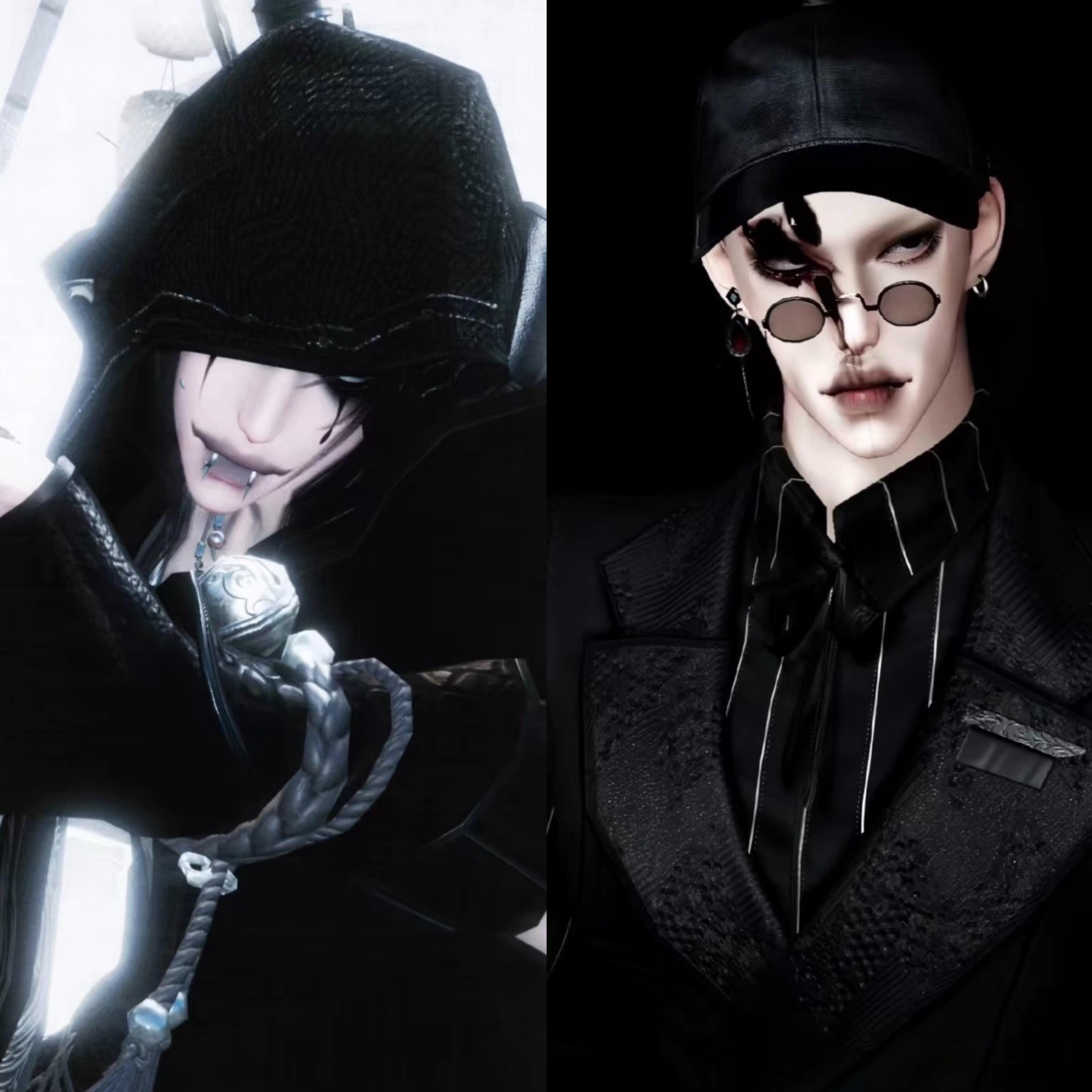 L发4 苦楝语 自带体型 井御莲 逆水寒手游捏脸男通用