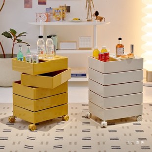 速发可移动收纳柜子食推车抽头柜卧室边柜零小床屉柜边几