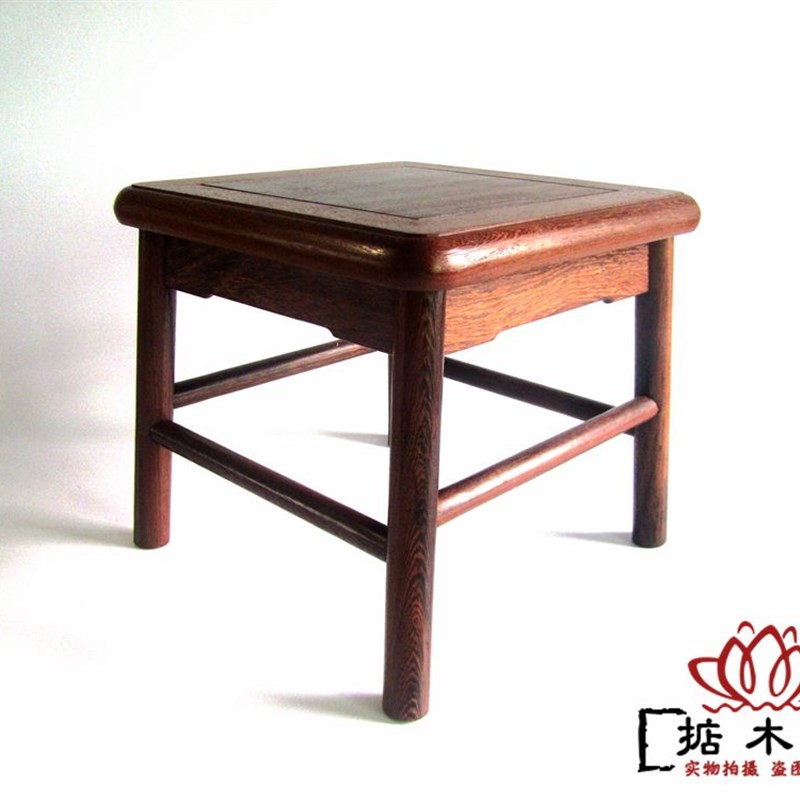速发红木家具 红木小方凳 实木凳子 仿古坐凳 矮凳小板凳 鸡翅木