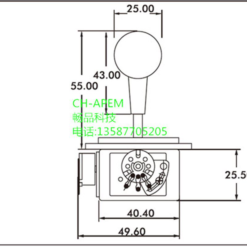 速发控制杆摇杆C电位计操纵台  HM 畅品 安防云杆矩阵球机热销