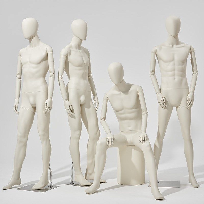 速发服装店模特窗具男高档子道展示架橱商务假人台偶体挂件全身男