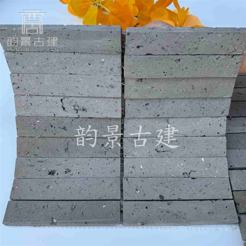 速发渐变陶土青砖马赛克咖啡厅吧台背景墙卫生间墙地砖侘寂赤贫风