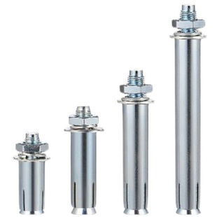 速发镀锌膨胀螺丝膨胀螺栓M长管彭8国标加张打入式铁膨胀M6澎涨栓