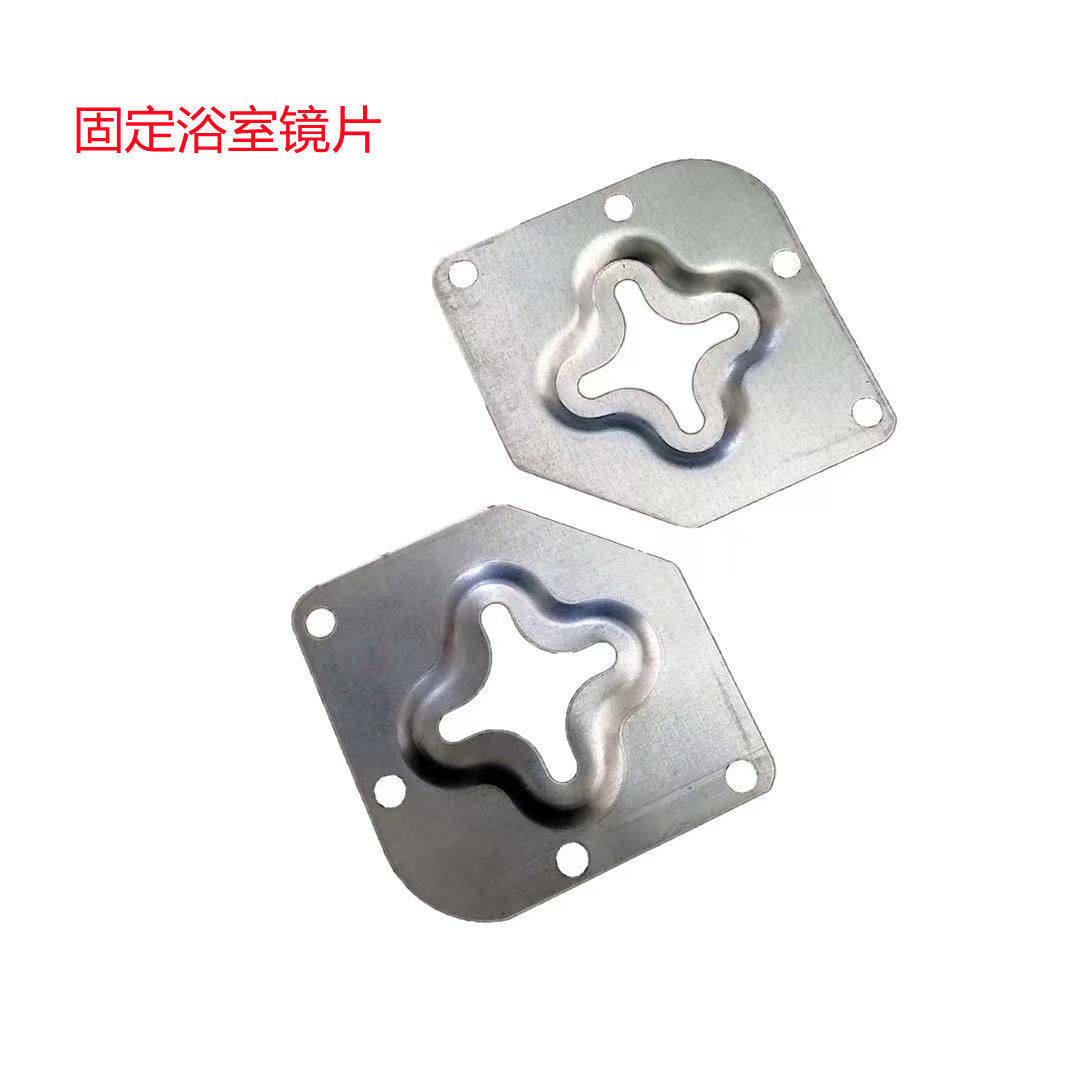 速发镜室挂片挂钩铁角超连结家俱直片加固浴子玻璃卧室十字墙上三