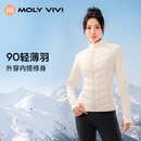 上衣2024秋冬 魔力薇薇人鱼运动羽绒服女休闲户外保暖内胆外套修身