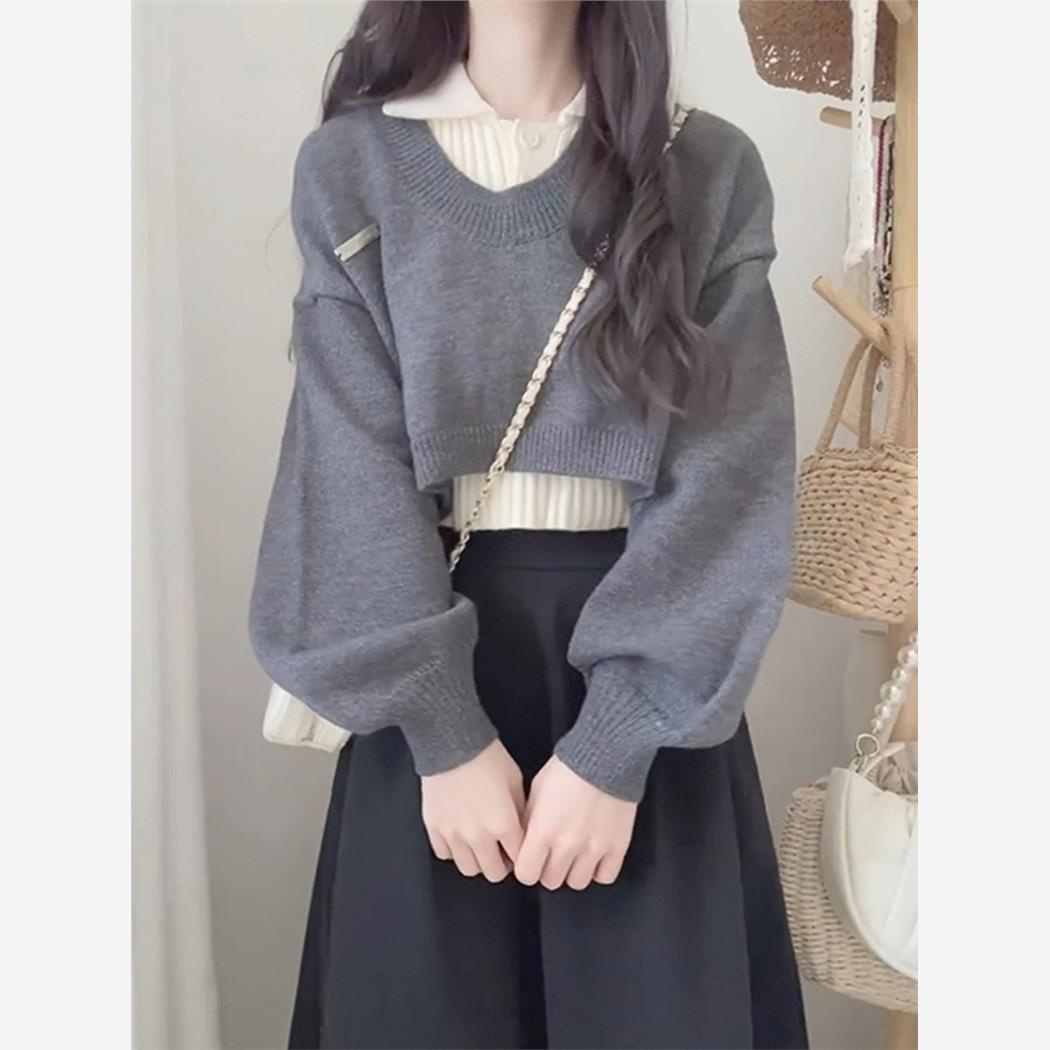 减龄搭配全套学院风韩剧女主角套装2025秋季女性超级热裙套装长裙