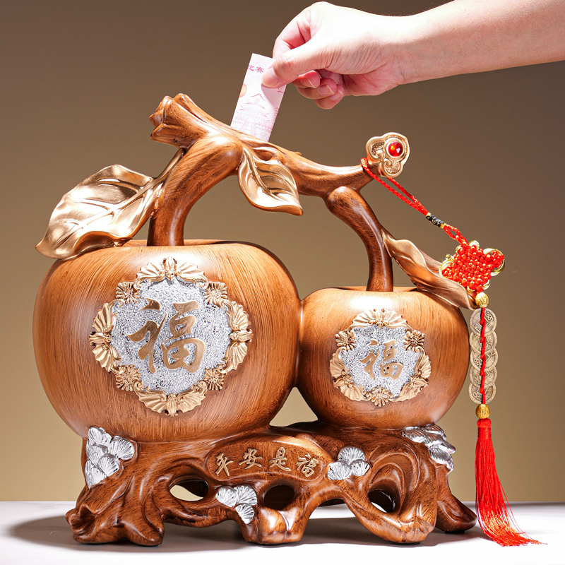 鼎吉福新中式古风大型容量存钱罐