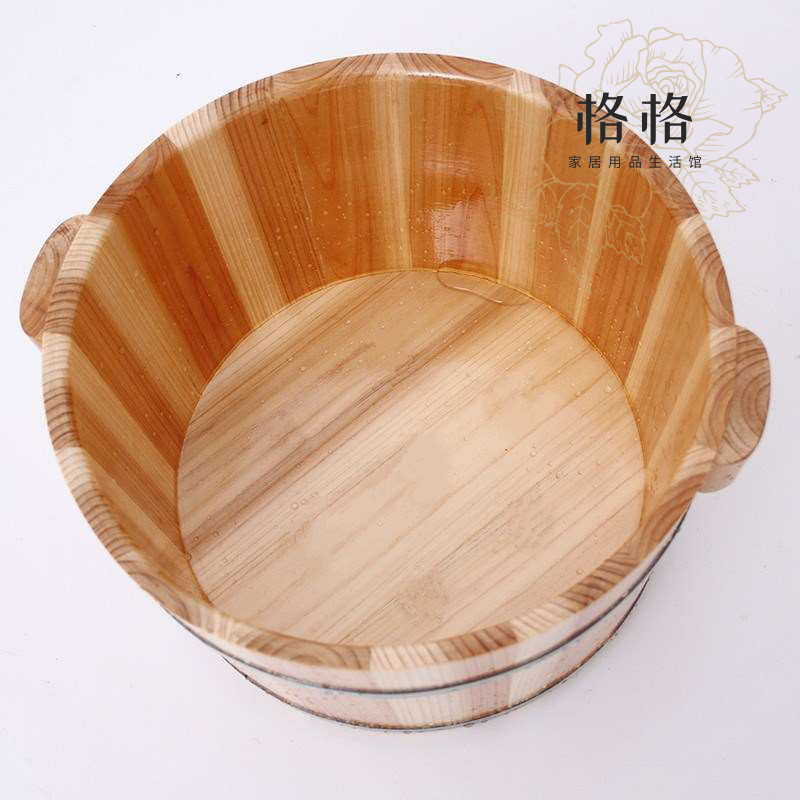 木桶小号泡脚桶21cm高家用足浴盆餐具木盆洗脚厨房木头木制