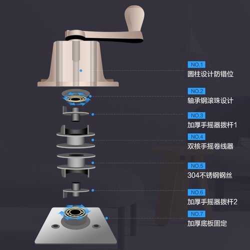 极速圆管简约升降晾衣架手摇三杆式手动挂衣晒衣杆凉被晒被子架室