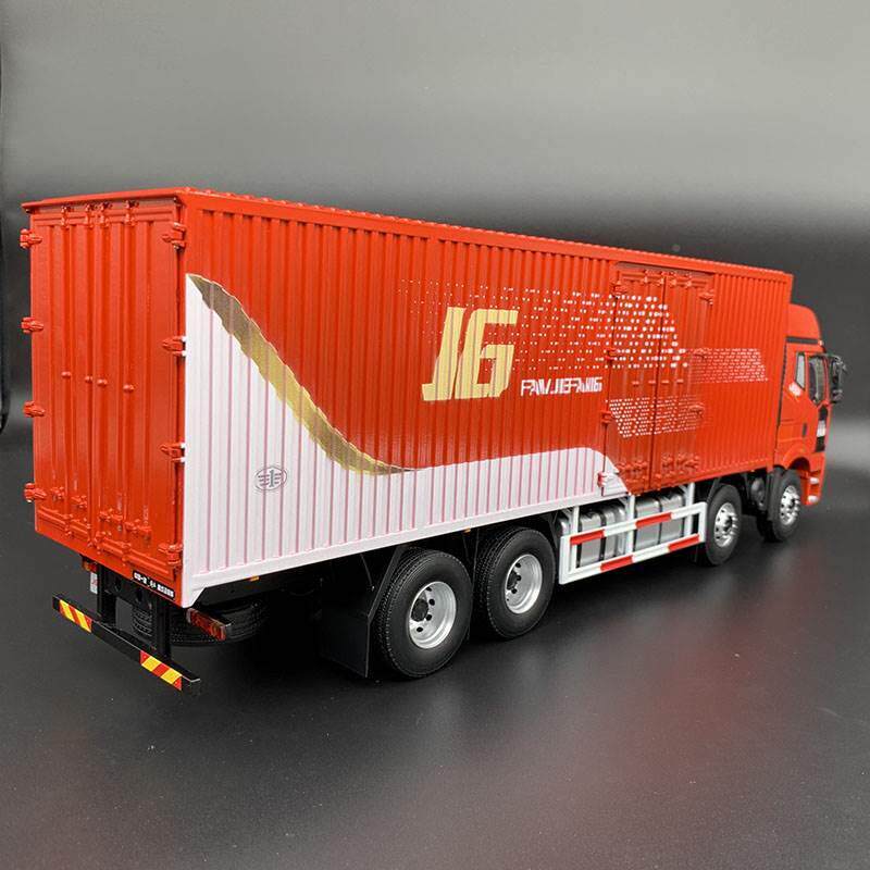 极速l厂解放J6P箱货厢式货车汽8X4卡车1原:24卡合金仿真车模型运