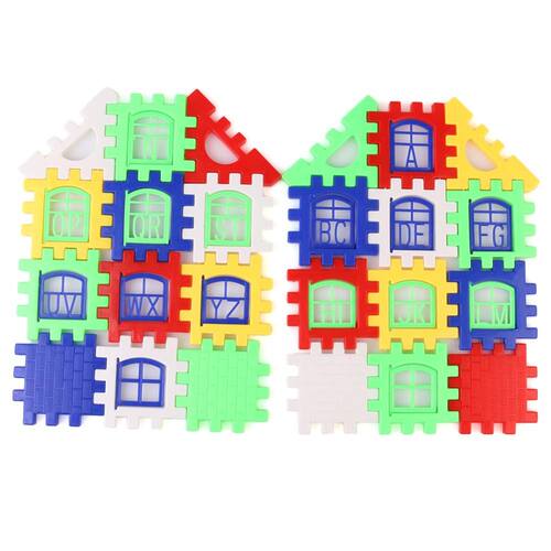 极速24pcs Building Blocks Kid House Building Blocks Construc