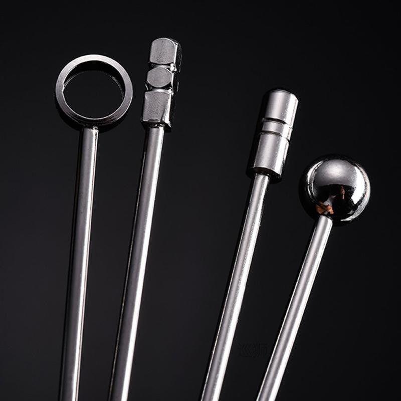 8pcs Stainless Steel Cocktail Picks Practical Fruit Pick Use