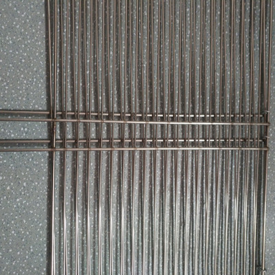 纯不锈钢烧烤夹子网状横条烤鱼拍子加厚烤网烤蔬菜夹大号烧肉网片