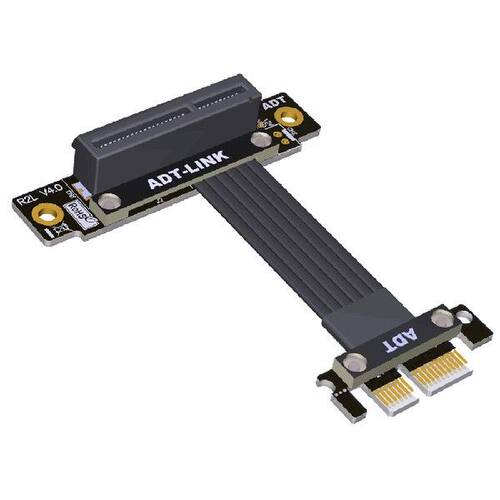极速ADT-Link Dual 90 Degree PCIe Extension Cable PCI-E Riser