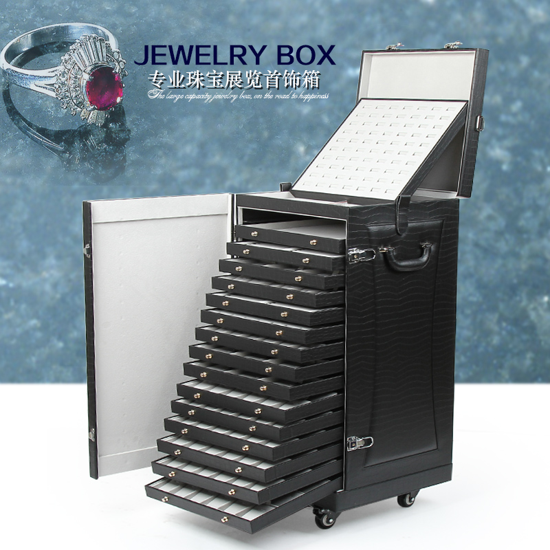 新品珠宝箱子 珠宝收纳箱珠宝首饰箱 登机拉杆箱 珠宝带货箱 行李