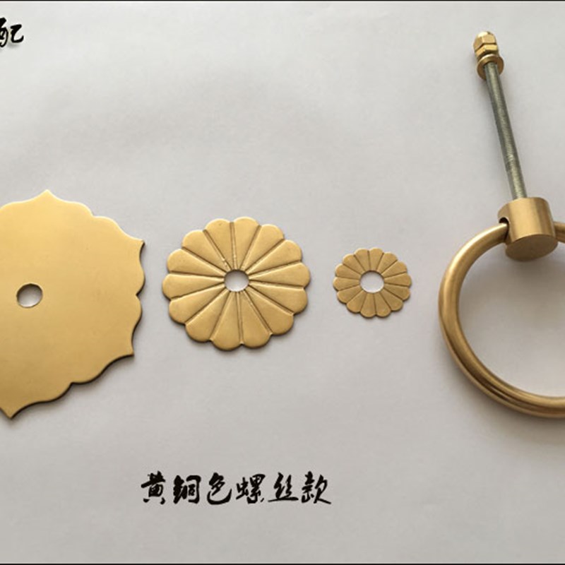 仿古纯铜中式古典大门拉环拉手复古把手对装门拔包厢门圆环