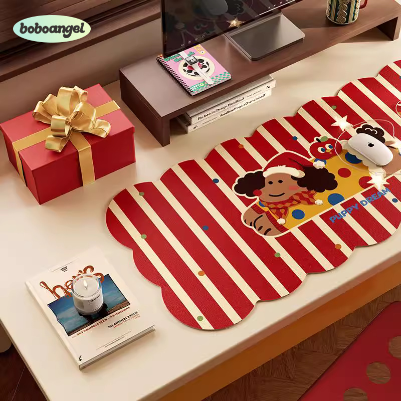 小狗麦琪轻奢高级感超大号鼠标垫