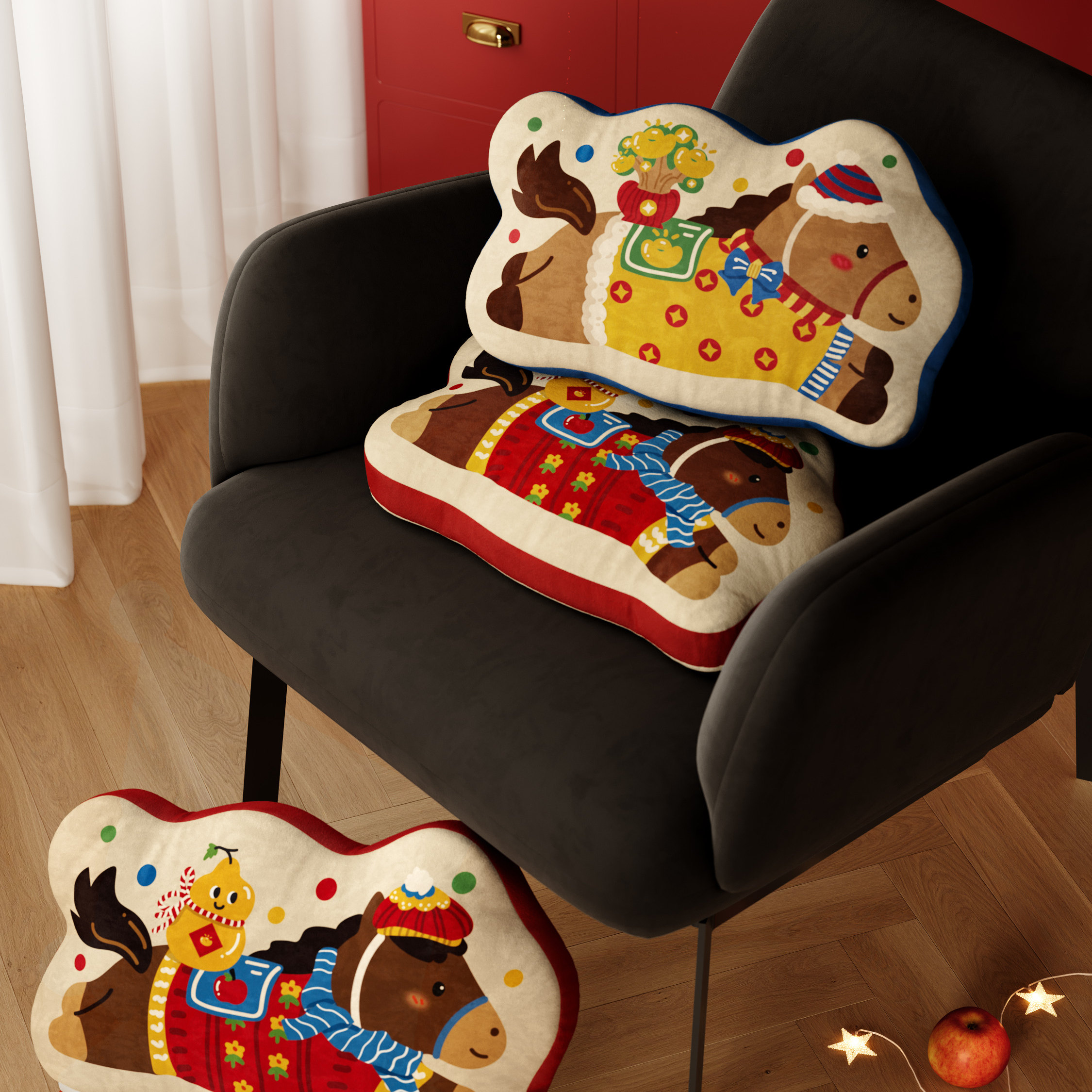 小马蒂奇卡通客厅沙发抱枕