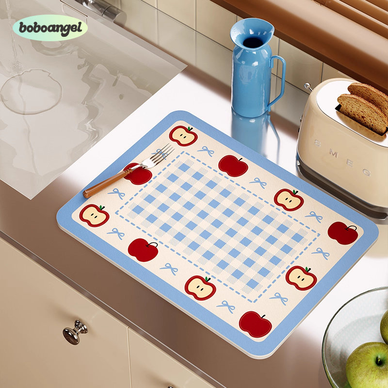 甜果格调高级感厨房台面沥水垫速干吸水洗手吧台垫美式防滑隔热垫