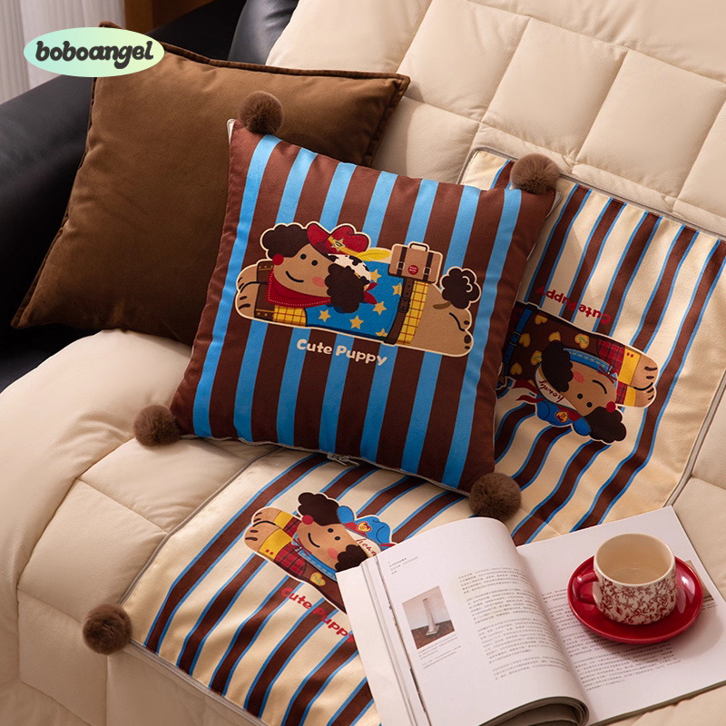 小狗麦琪结婚红色喜庆抱枕被子